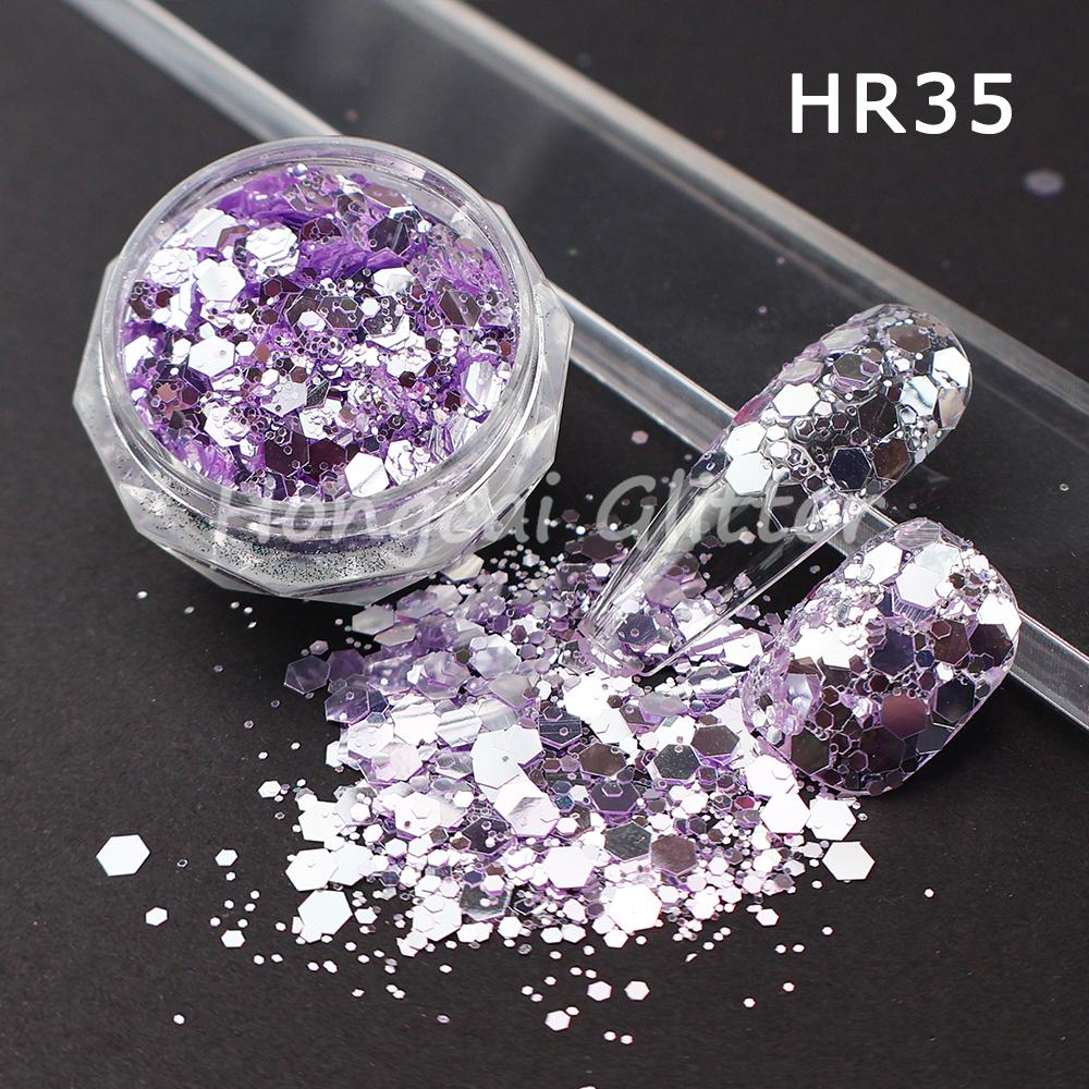 Crystal rainbow Multi-color Chunky Glitter Bulk Mix Nail Art Tumbler Crafts Glitters Christmas Decorations