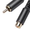 AV Extension Cable Stable Lossless Transmission High Fidelity Plug Play RCA Male to