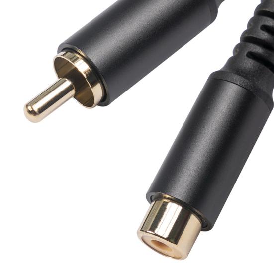 AV Extension Cable Stable Lossless Transmission High Fidelity Plug Play RCA Male to