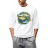 Men'S Round Neck Three-Quarters Sleeve Top Casual Fashion T-Shirt