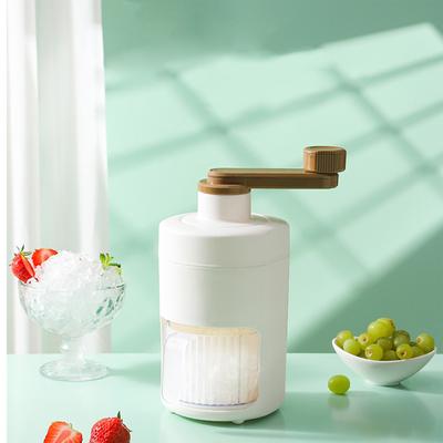 Manuel Buz Kırıcı, Buz Bölmeli Taşınabilir Kar Makinesi, Küçük Manuel Kollu Smoothie Yapıcı, Açık Hava Piknikleri İçin Kar Buz Kırıcı