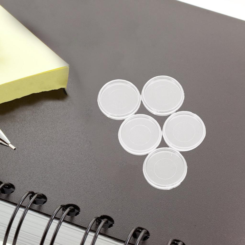 100Pcs Transparent Loose Leaf Binder Rings Plastic Detachable Binding Clips Office School File Organization Notebook Accessories