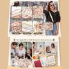 Bible Cover Chenille Letter Adjustable Shoulder Strap Church Tote Flowers Print Bible Carrier With Handle For Women Teacher
