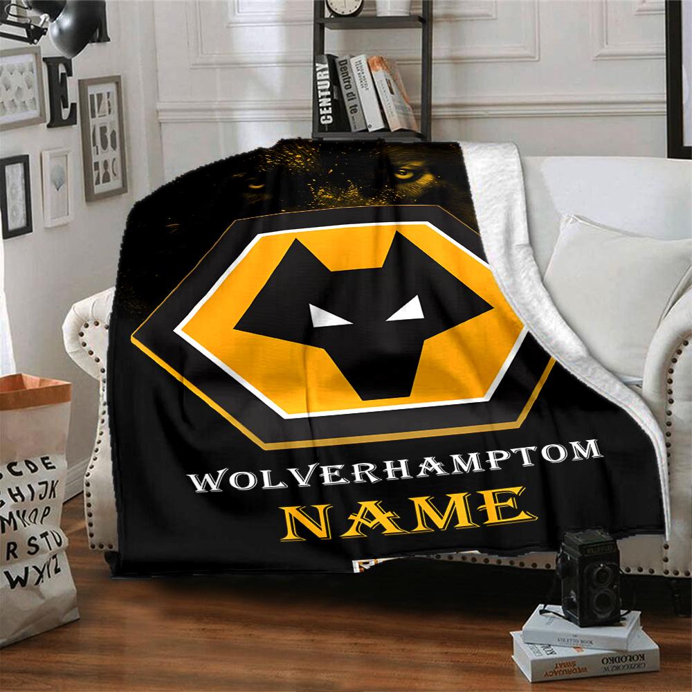 Custom Name Bayern Munich Crest Blanket for Couch & Bed, Plush Cozy Fuzzy Blanket Super Soft & Warm Blankets for Fall and Winter. 0908292