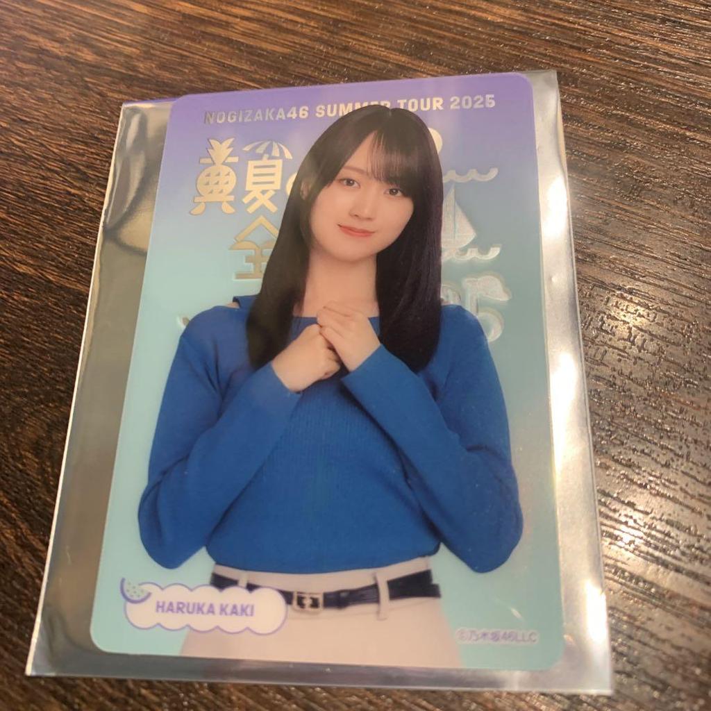 [USED] Nogizaka46 Midsummer National Tour 2025 Lottery C Prize Clear Card Kaki Haruka