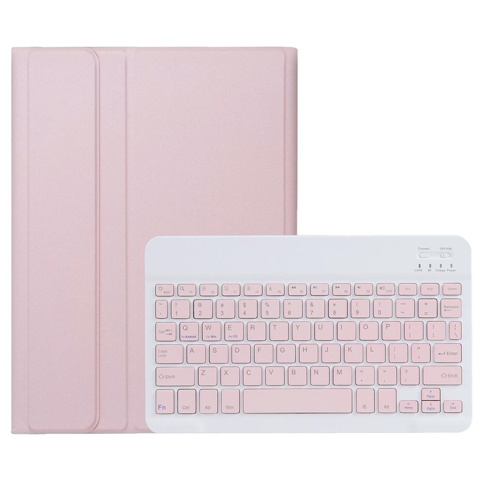 

A0N13 For Xiaomi Pad 7 Pro/Pad 7 Leather+TPU Tablet Cover with Bluetooth-compatible Keyboard Pink