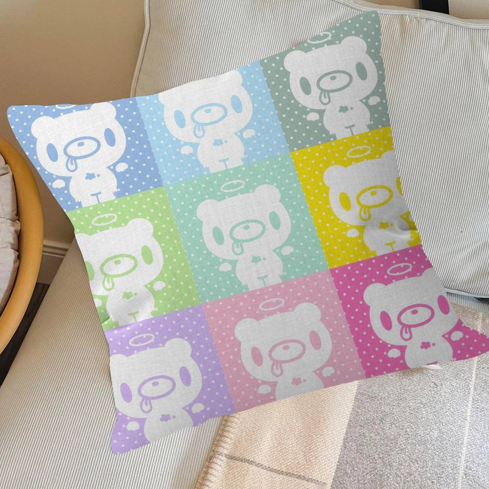 Cartoon G-Gloomy Bear Cushion Cover Pillowcase Upholstery Sofa Throw Pillow Home Decor Pillowcas
