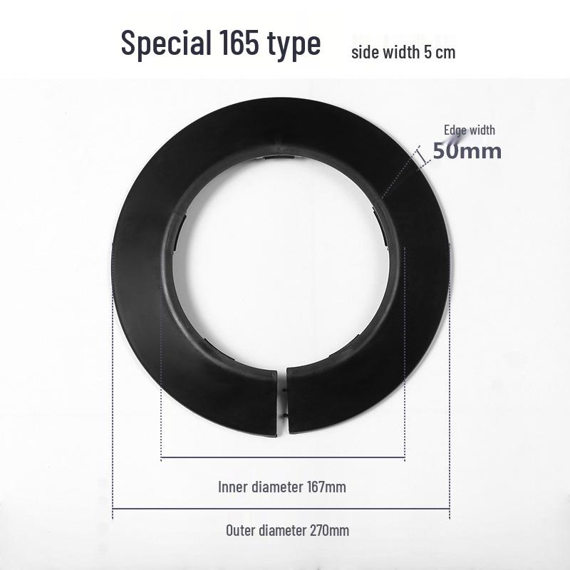 Pipe Decorative Snap-On Ring Cover for PVC or Galvanized Fire and Drainpipes