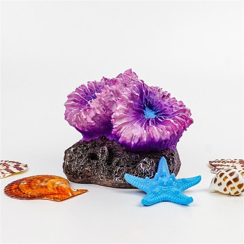 Resin Aquarium Corals Plant Ornaments Life Like Corals Reef Hideouts Place Shelter Water Plant For Fishtanks Landscape