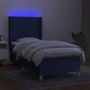 VidaXL Sommier à Lattes de Lit avec Matelas et LED, Lit Rembourré, Lit Simple, Lit Adulte de Chambre à Coucher Intérieur, 3138699