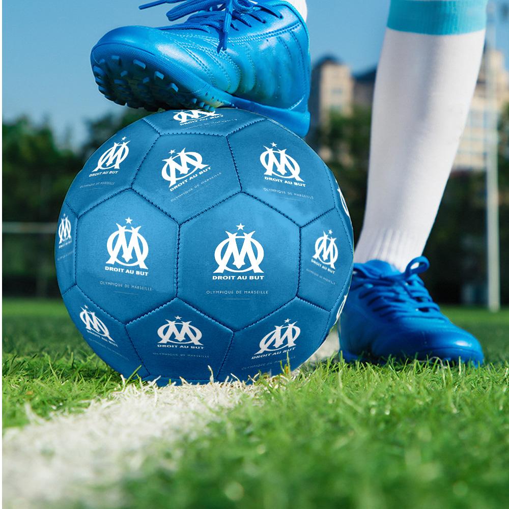 Olympique Marseille Thema Größe 5 Match Fußball Professioneller Outdoor Fußball Weiche Haptik Trainingsball