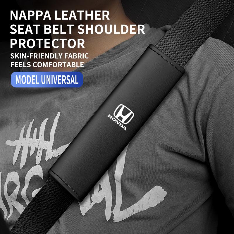 2pcs Car Safety Belt Shoulder Protection Cover Car accessories For Honda Civic xrv hrv crv brv City Accord Fit Jazz Insight