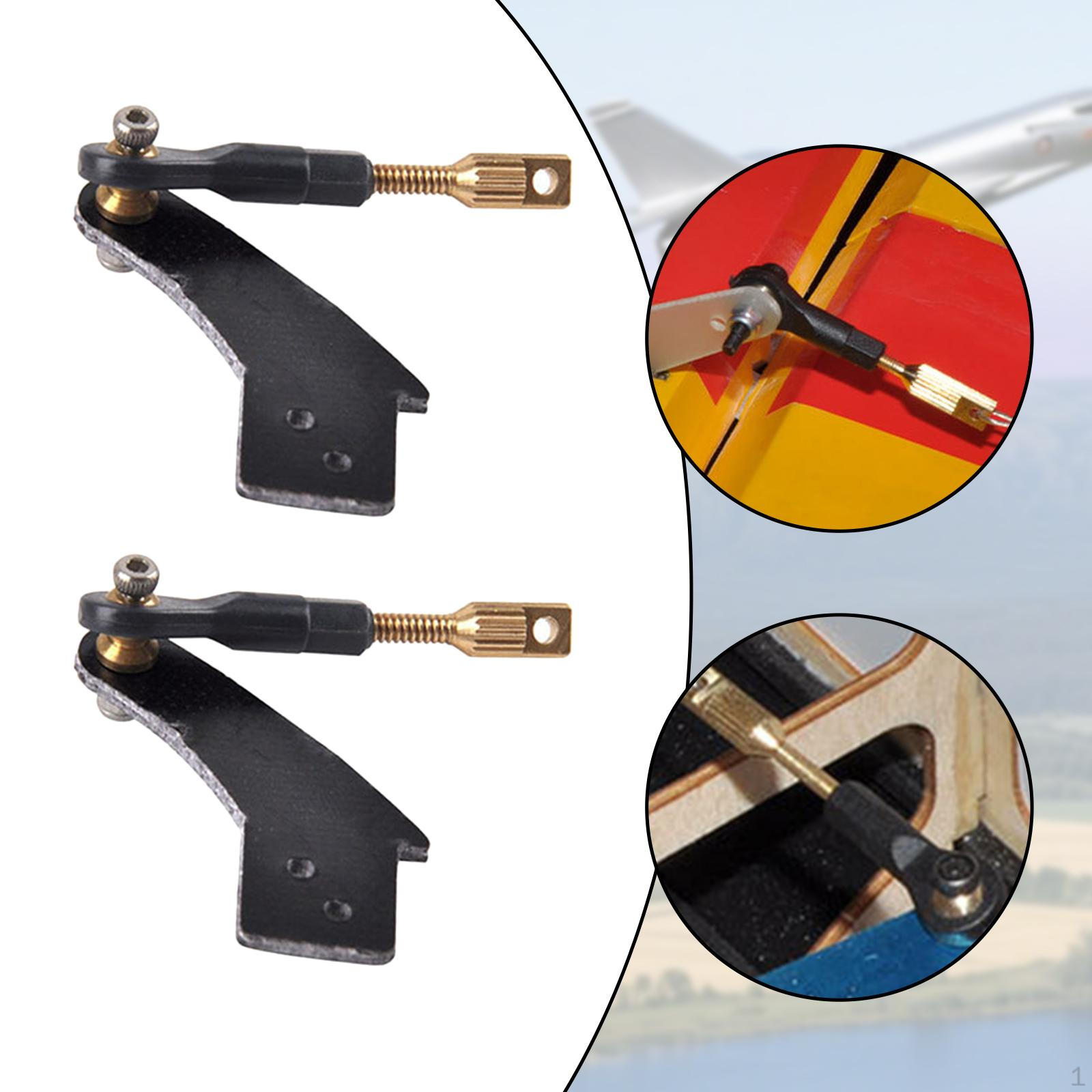 

Rudder Angle Ball Head End 30cc Aluminum Positioning Tubes Copper Screws Repair Parts Replacement