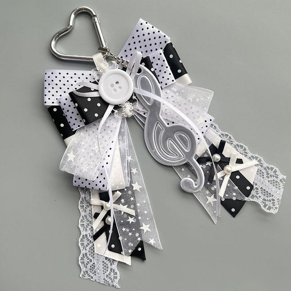 DIY Wing Lace Bow Decoration Handmade Ornament For Lightstick Ita Bag Ribbon Bow Pearl Lolita Backpack Decor Accessories