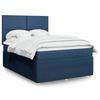 VidaXL Bed Slat Base with Mattress Blue 160x200 Cm Fabric 3292106
