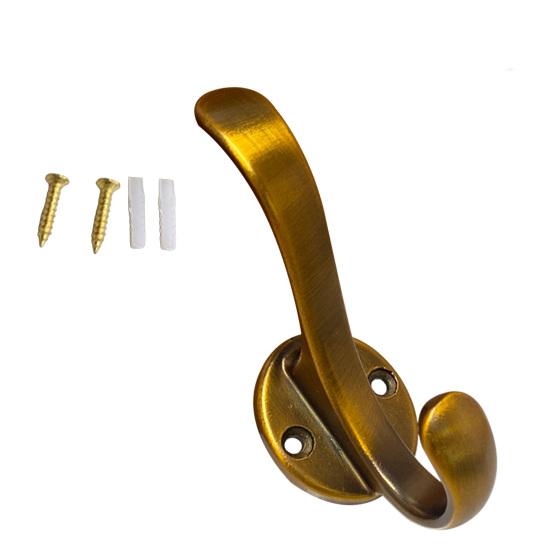 Coat Hook Corrosion-Resistant Wall Hooks Space Saving Upper And Lower Hooks for Bathroom Kitchen Bedroom