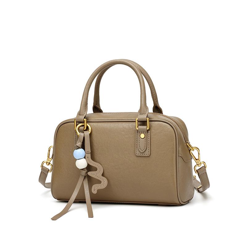 Commute Boston Women's Casual Full-grain Leather Shoulder Bag