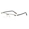 Retro Half-Frame Business Glasses for Men with Myopia