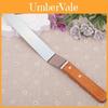 4-inch 5-inch 10-inch Stainless Steel Wooden Handle Butter Cream Spatula Curved Knife Cake Smoother