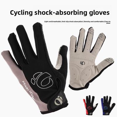 Cycling Full-finger Gloves Road Bike Mountain Bike Bicycle Shockproof Glove Cycling Silicone Long-finger Glove Cycling Equipment