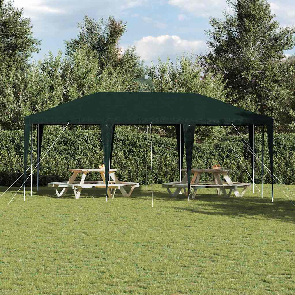 Party Tent Green 600 X 400 X 266 Cm Polyethylene and Steel