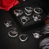Passende Ringe für Frauen Bohemian Fashion Schmuck Fidget Ring Set Bagues Ringe Ringe für Mädchen Anillos Accessoires Schmuck