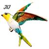Oil Dripping Bird Pin Swallow Brooch for Women, Enamel Lapel Pin, Decorative Alloy Badge Coats Suits Dresses Scarves