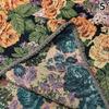 Rustic Vintage Jacquard Fabric Chenille Tablecloth Oil Painting Decorative Fabric, for Diy Sewing Clothes Pillowcase Bag