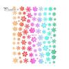 Nail Art Accessories 1/2Pcs Colorful Snowflake Sticker Self-adhesive DIY Home Salon Stickers Winter Christmas Women Fake Decoration Decal Decals