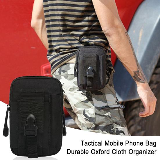 Tactical Molle Pouch Universal EDC Waist Bag with Cell Phone Holster Outdoor