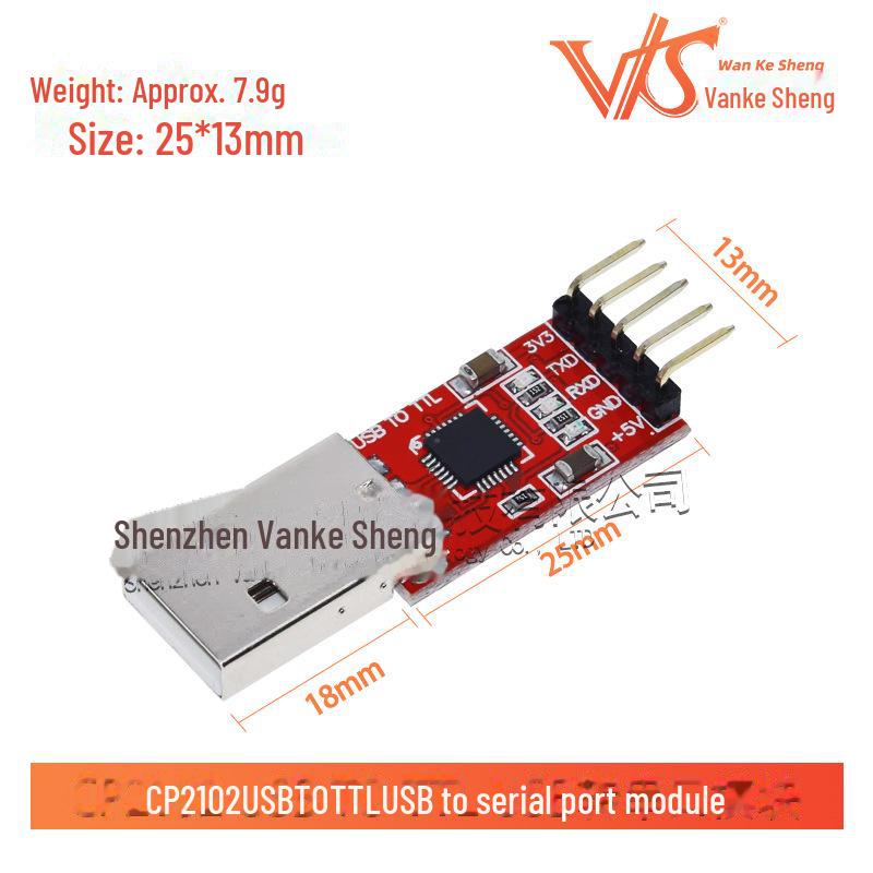 CP2102 USB to TTL Serial Port Module with UART STC Downloader and DuPont Cable
