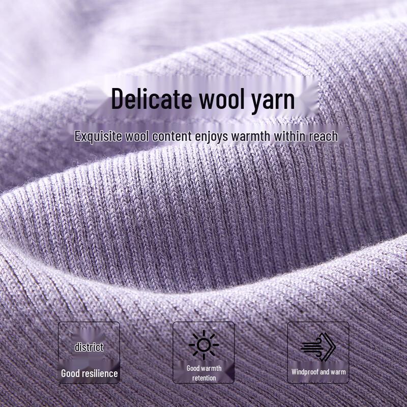 Qiusbiyiren Women's Mock Neck Thin Knit Sweater