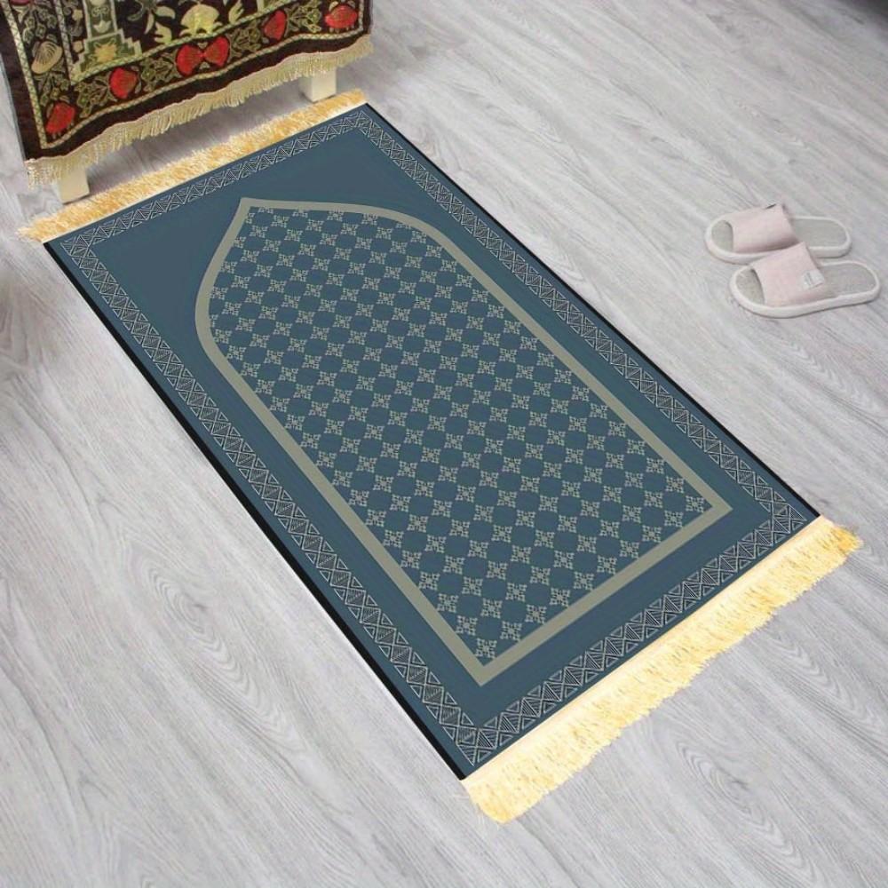 Multi-Style Geometric Islamic Prayer Rug Polyester Portable Muslim Salah Mat Ramadan  Gift Arch Home Decor Prayer Carpet