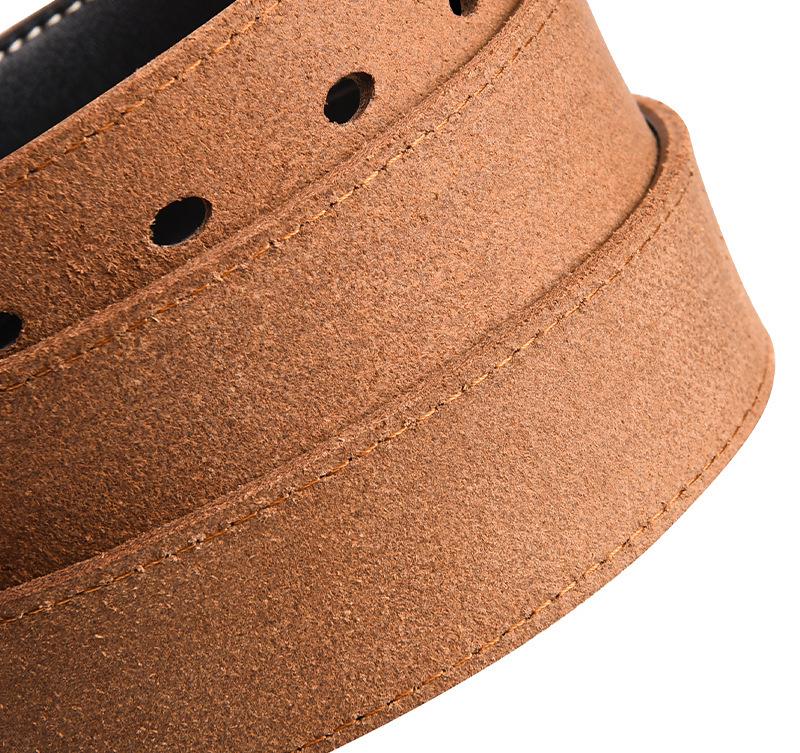 Herren Vintage Rindsleder Riemen Gürtel (Ohne Schnalle)