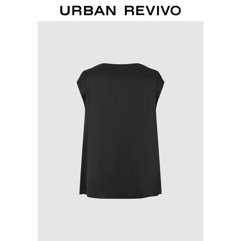 UR2025 Women s Square Neck Twist Knot Sleeveless Blouse S