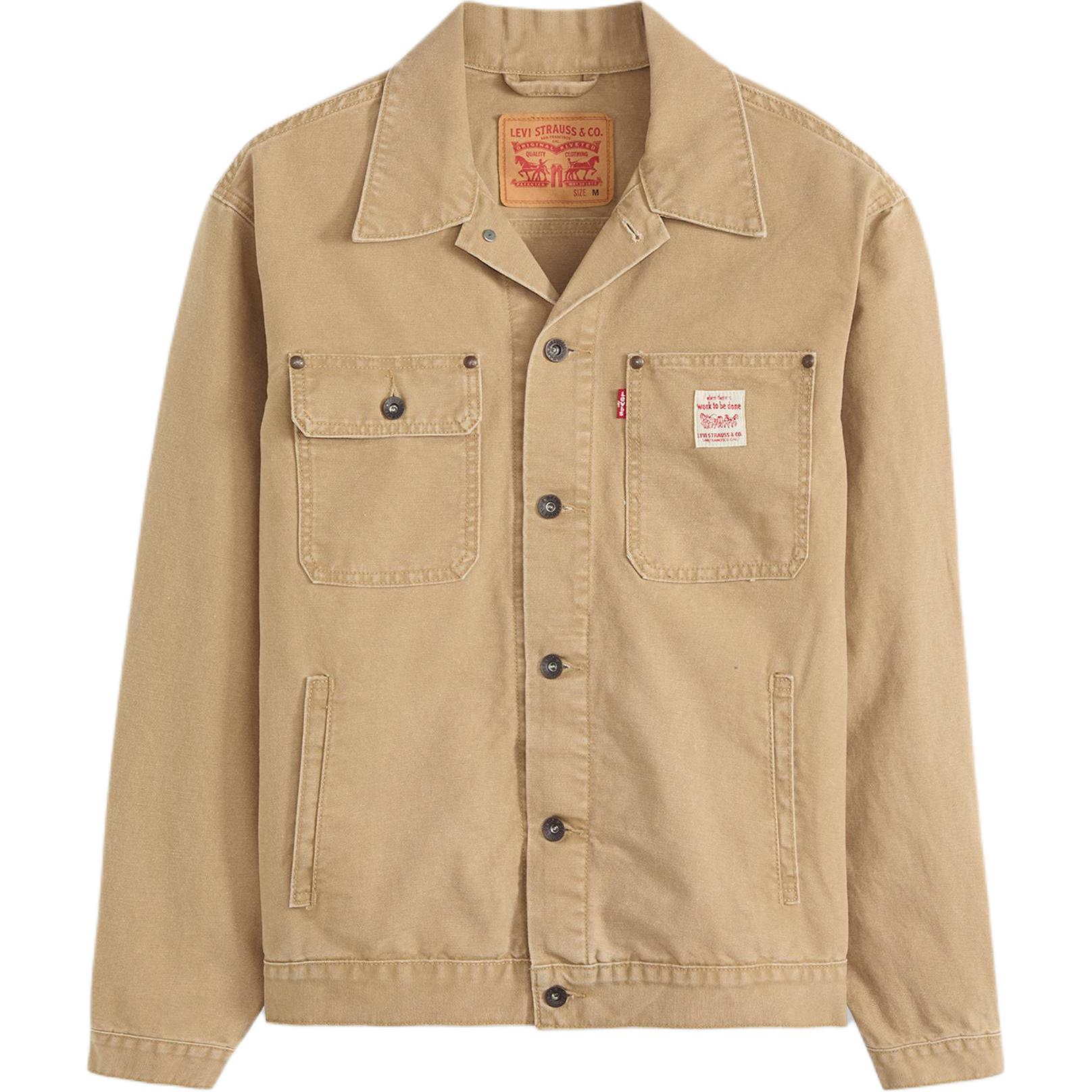 

Levis Винтажная Свободная Простая Удобная Куртка с Заостренным Воротником и Длинным Рукавом Мужская Куртка A4820-0023 S