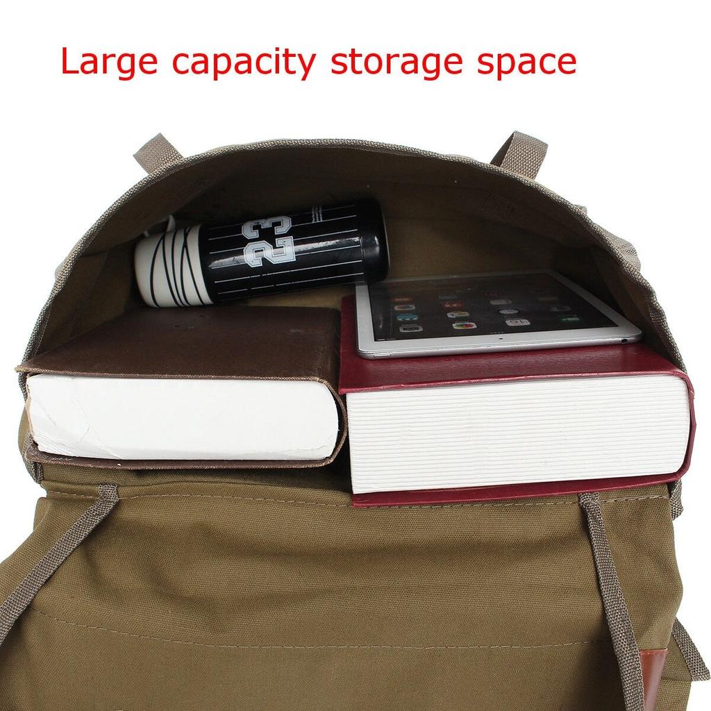 Universal Motorcycle Cycling Canvas Side Saddlebag Back Pack for Motorbike 2 Colors