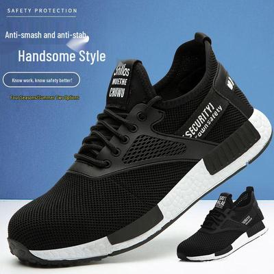 Leichte Unisex-Sicherheitsschuhe aus Fly-Knit: Vierjahreszeiten, Stoßfest, Durchstichsicherer Schuttschuh.