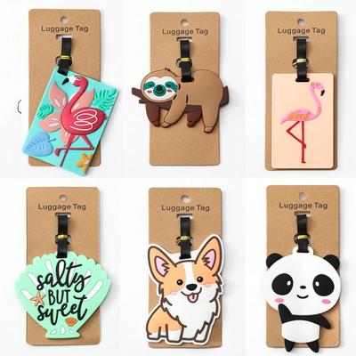 Cute Luggage Travel Accessories Tag Silica Gel Suitcase Id Addres Holder Baggage Boarding Tag Portable Label