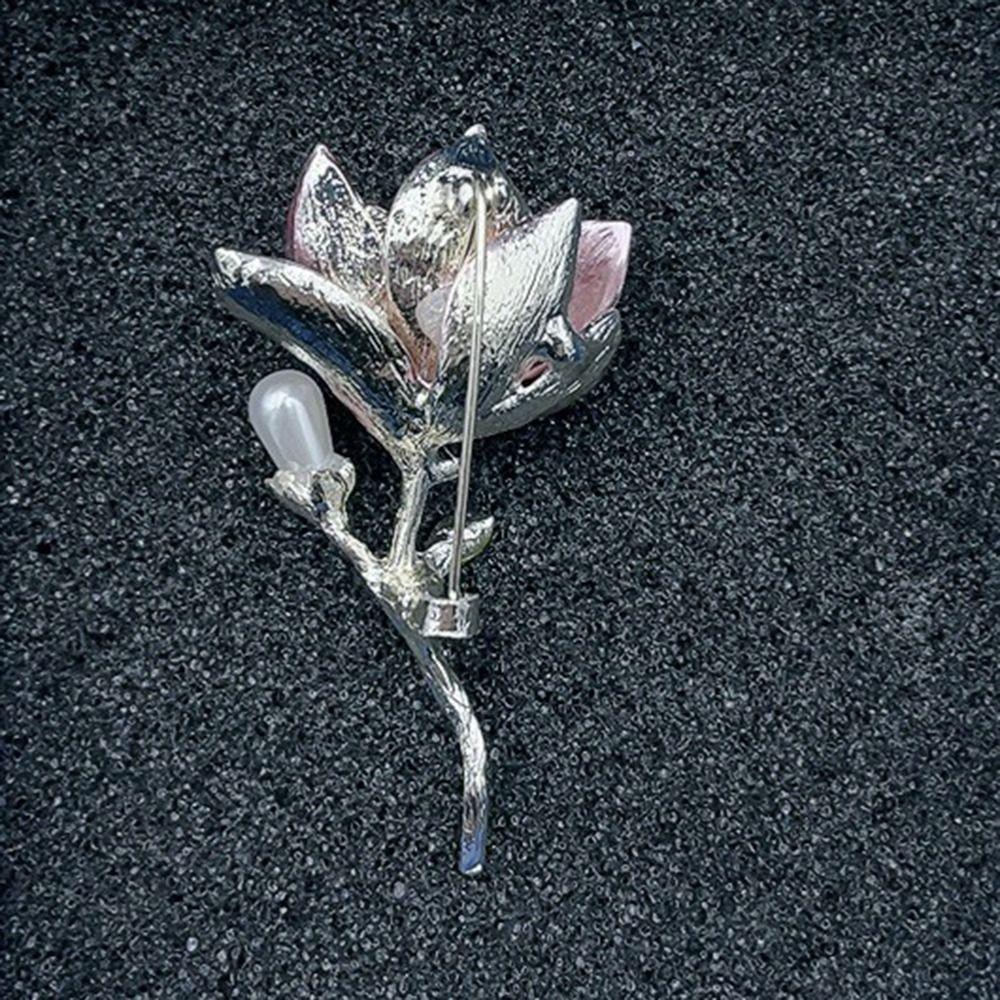 Vintage Floral Enamel Brooches Chinese Style Luxury Sense Brooch Suit Collar Pin  Festival Gifts