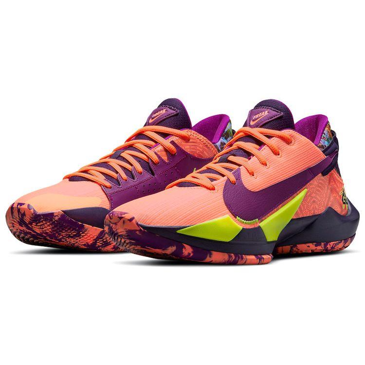 Nike Zoom Freak 2 Bright Mango Men Sneakers Orange Volt Grand-Purple CW3162-800