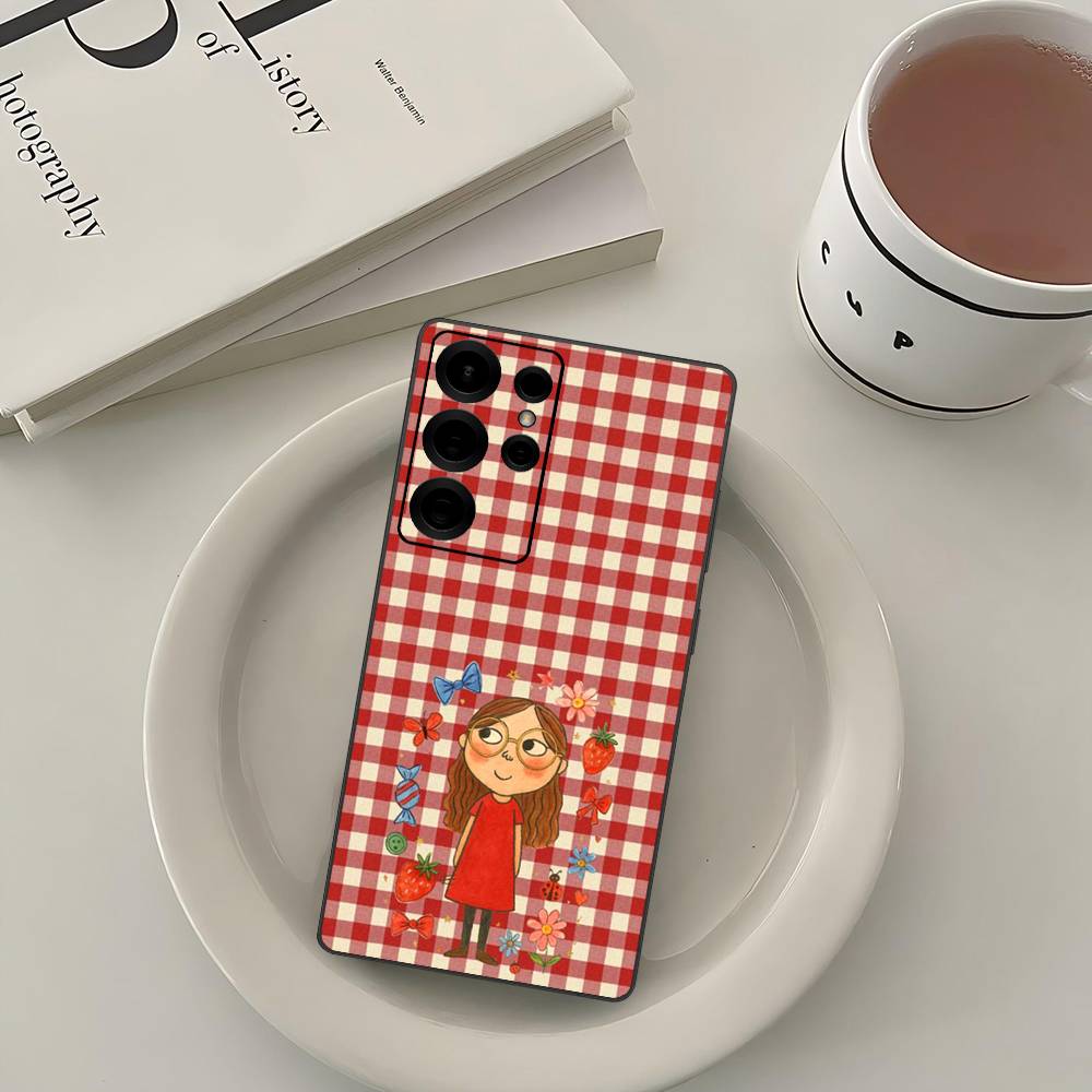 Charlie And Lola Anime Phone Case For Samsung S 24 Fe 25 Ultra Plus 20 Lite 21 30 22 23 24 22 Ultra 5G Fundas