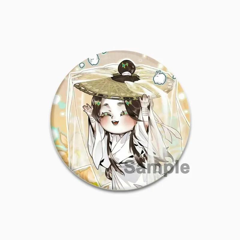 32/44/58mm Heaven Official's Blessing Anstecker Huacheng Xie Lian Anime Broschen Handgemachte Niedliche Emaille-Pins für Kragen Kleidung Schmuck 44/58mm