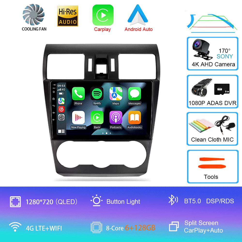 Android 14 Video Player Car Radio For Subaru Forester 4 SJ 2012 - 2015 Multimedia Navigation Stereo GPS No 2din 2 Din Dvd