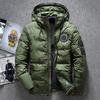 Mens Short Down Jacket Winter Outdoor Warm Hooded Coat Casual Youth Fashion