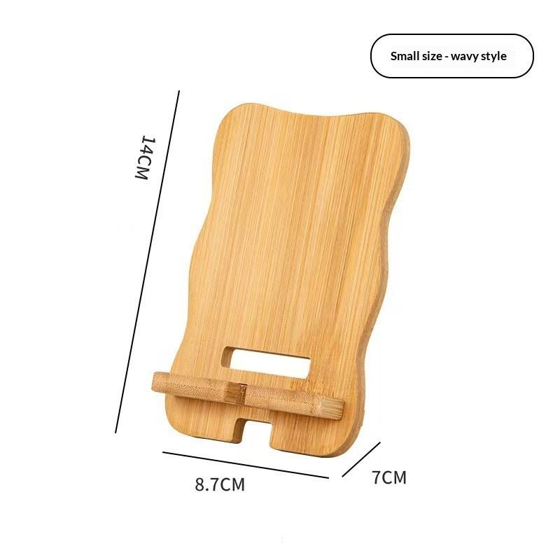 

Wooden Desktop Phone Holder Desktop Lazy Mobile Phone Stand Tablet Stand Universal Multi-Functional Wooden Stand A1