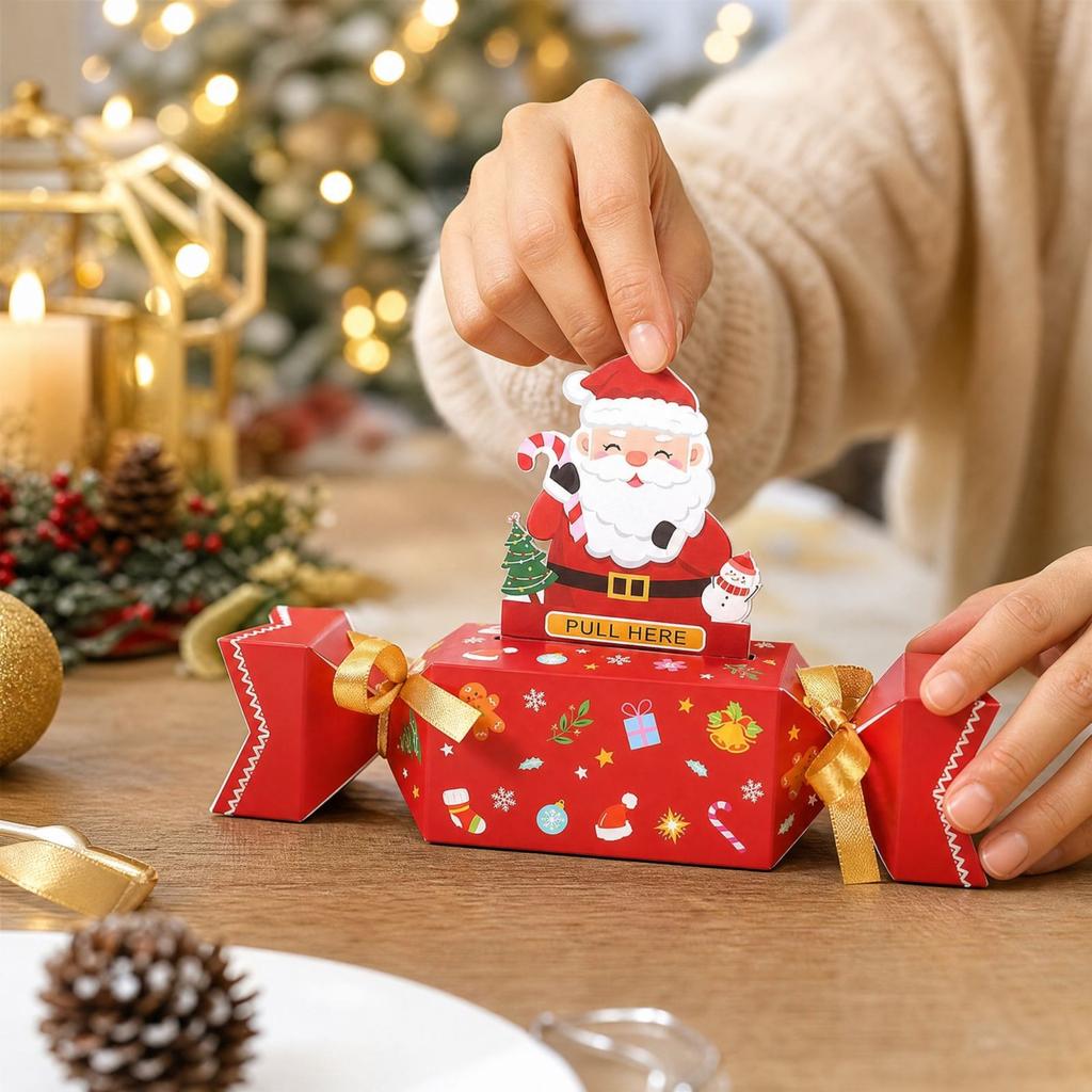 Christmas Candy Envelopes (4-Pack) for Holiday Gifts and Treats