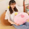 Capybara Animal Stuffed Plush Toy Pillow Flower Design Pp Cotton Gift Filling