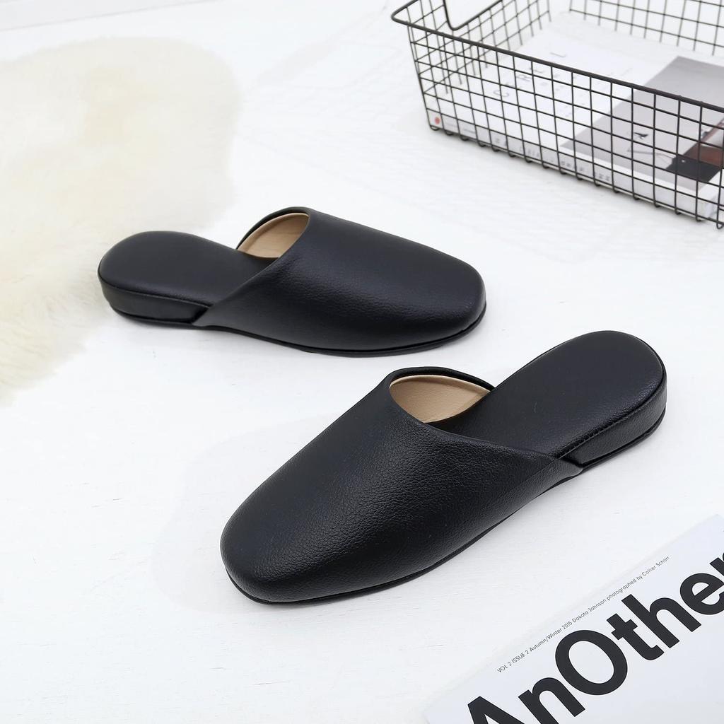 Premium PU Leather Indoor Slippers with Storage Perfect for Entrance and and Cute for and [MOON ROOM] Bag. Graduations, Ceremonies, Parent-Teacher