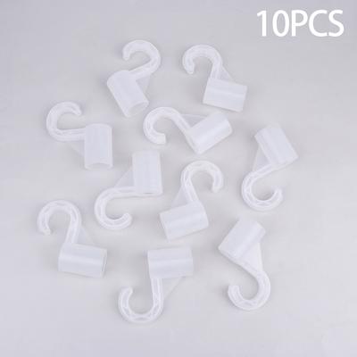 10Pcs Plastic Thickening Hook For Suit Locker Shelf Wardrobe Hook Fittings Diy Party Supplies Children Tent Game Room Joints